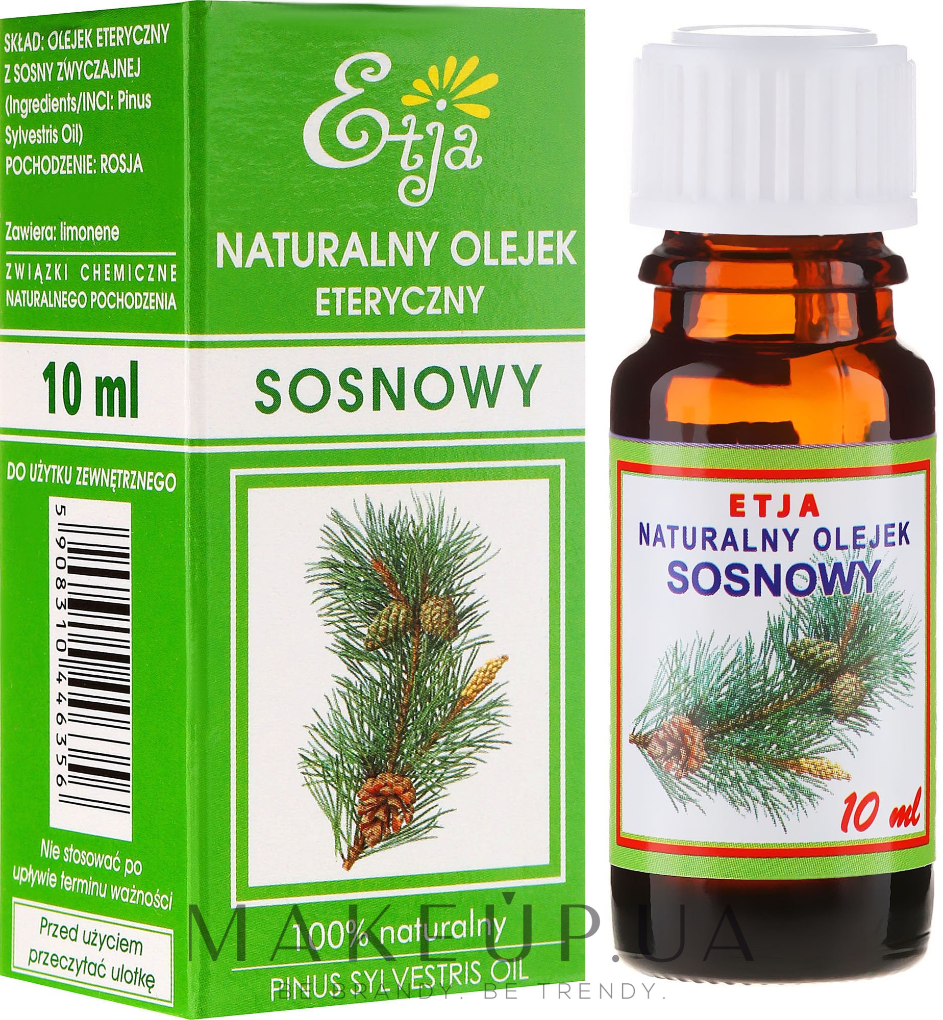 Натуральное эфирное масло сосны - Etja Natural Essential Pine Oil — фото 10ml