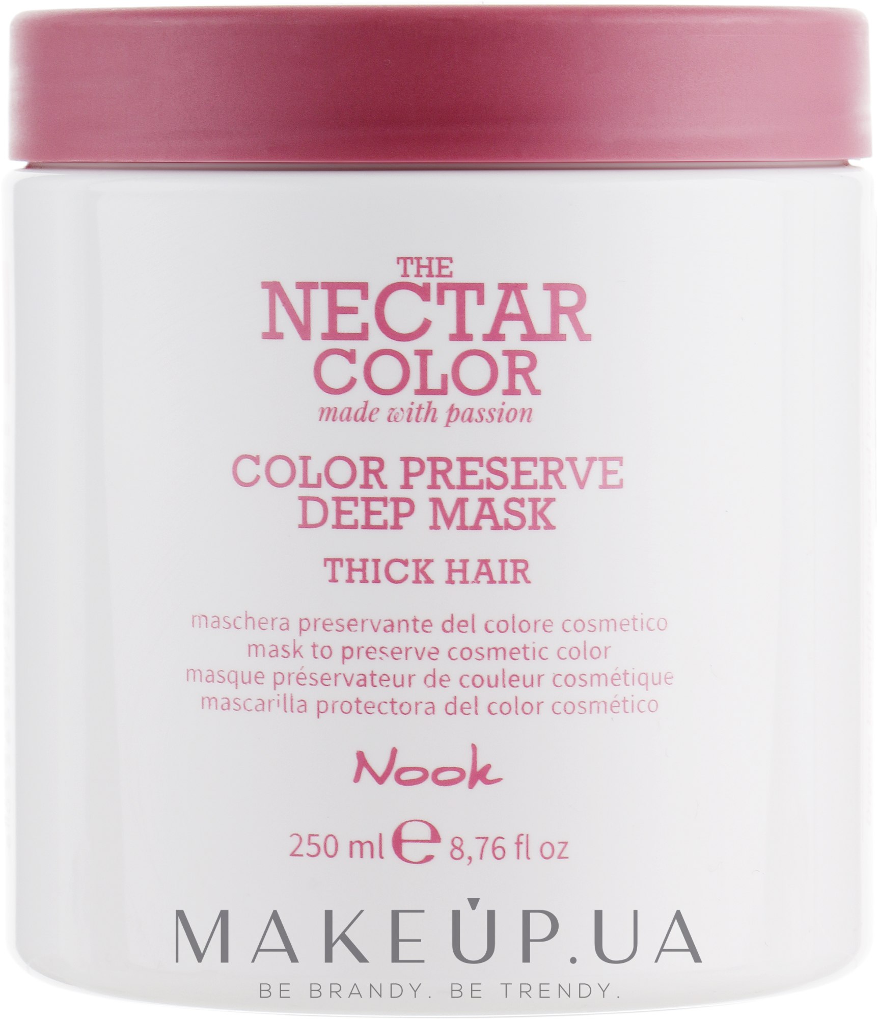 Маска "Стойкость цвета" для жестких и плотных волос - Nook The Nectar Color Color Preserve Deep Mask — фото 250ml