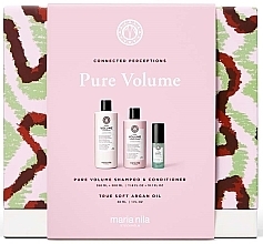 Набор - Maria Nila Pure Volume Gift Box (shamp/350ml + cond/300ml + h/oil/30ml) — фото N2