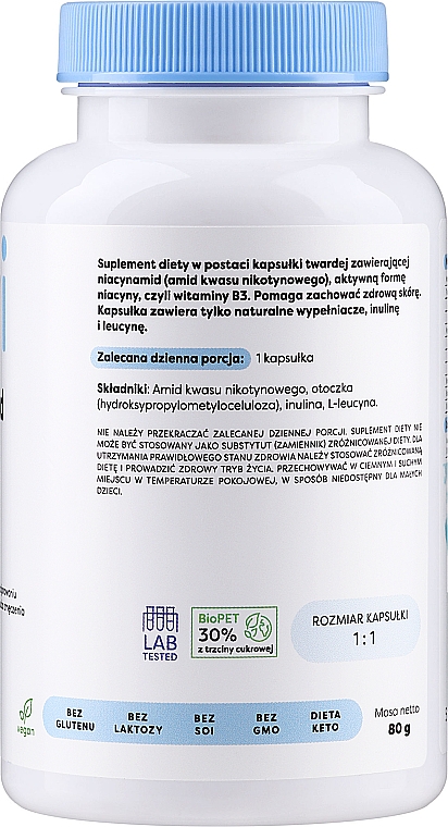 Капсули "Ніацинамід", 500 мг - Osavi Niacynamid — фото N2