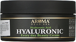 Зволожувальний крем з гіалуроновою кислотою - Aroma Dead Sea Hyaluronic Acid Beauty Cream — фото N2
