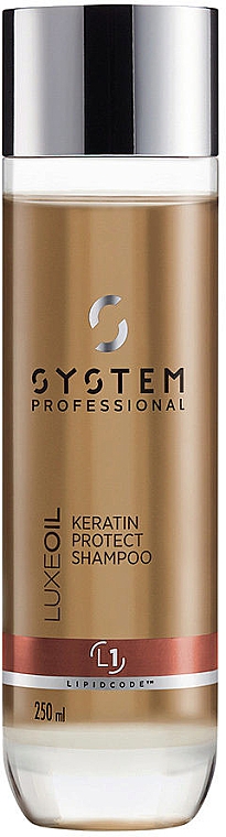 Кератиновий шампунь для волосся - System Professional Luxe Oil Lipidcode Keratin Protect Shampoo L1 — фото N1