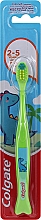 Парфумерія, косметика Дитяча зубна щітка м'яка, від 2 років, зелена з драконом - Colgate Kids 2Y+ Toothbrush Extra Soft