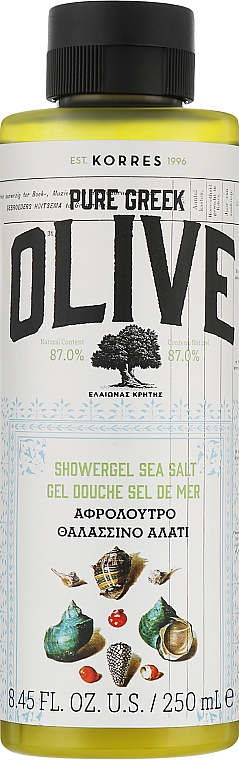 Гель для душа «Морская соль» - Korres Pure Greek Olive Shower Gel Sea Salt — фото N1