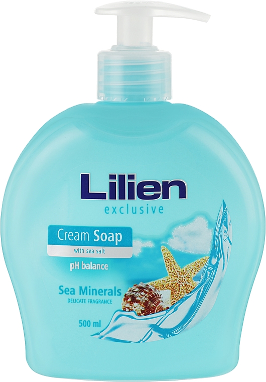 Рідке крем-мило "Морські мінерали" - Lilien Sea Minerals Cream Soap — фото N1