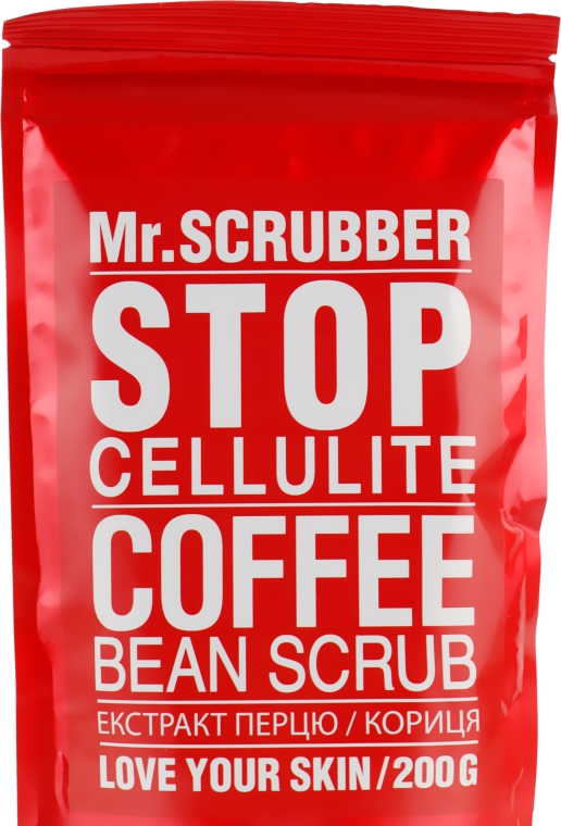 Антицеллюлитный скраб для тела - Mr.Scrubber Stop Cellulite Coffee Bean Scrub — фото N3