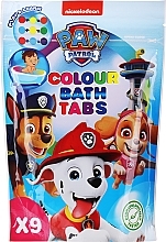 Духи, Парфюмерия, косметика Шипучие цветные таблетки для ванн, голубая упаковка - Nickelodeon Paw Patrol Movie Colour Bath Tabs