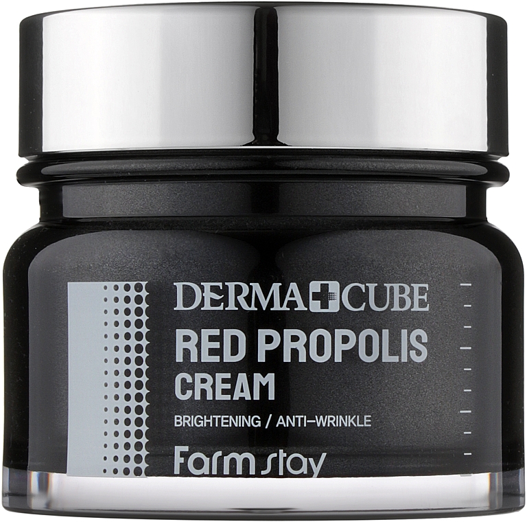 Живильний крем для обличчя з прополісом і гібіскусом - FarmStay Derma Cube Red Propolis Cream — фото N1