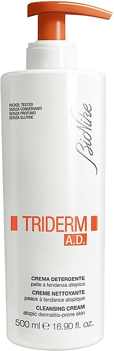 Очищувальний крем для волосся та тіла - BioNike Triderm A. D. Cleansing Cream — фото N1