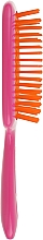 Щітка для волосся, рожева з помаранчевим - Janeke Superbrush — фото N3