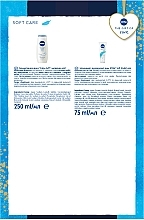 Набор женский - NIVEA Soft Care 2024 (sh/gel/250ml + cr/75ml) — фото N7