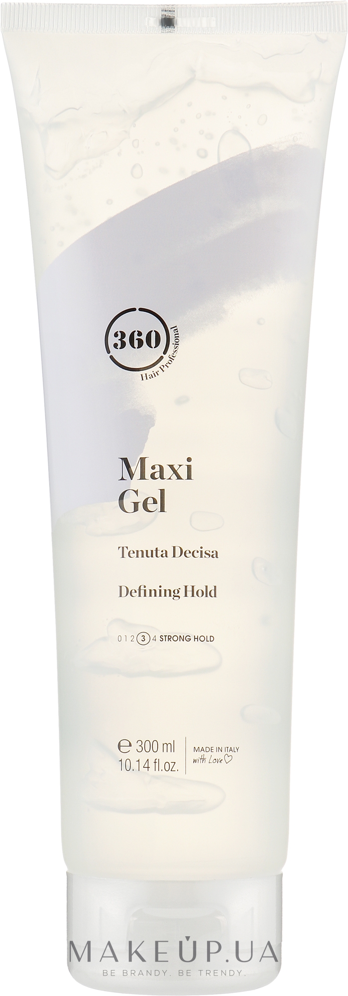 Гель для укладання волосся сильної фіксації, туба - 360 Maxi Gel — фото 300ml
