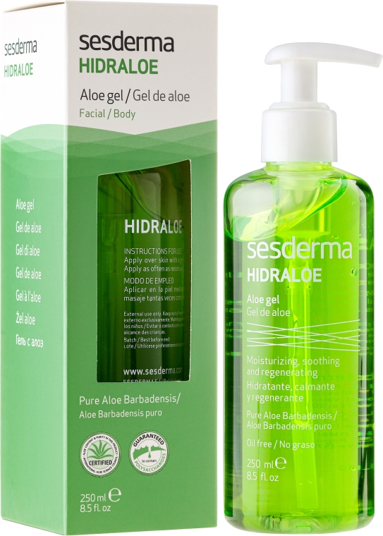 Алоэ-гель для лица и тела - SesDerma Laboratories Hidraloe Aloe Gel — фото N1