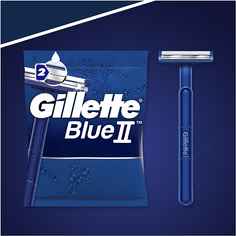 Набір одноразових станків для гоління, 5шт - Gillette Blue II — фото N7