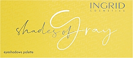 Палетка теней для век - Ingrid Cosmetics Shades of Grey Eyeshadow Pallete — фото N2