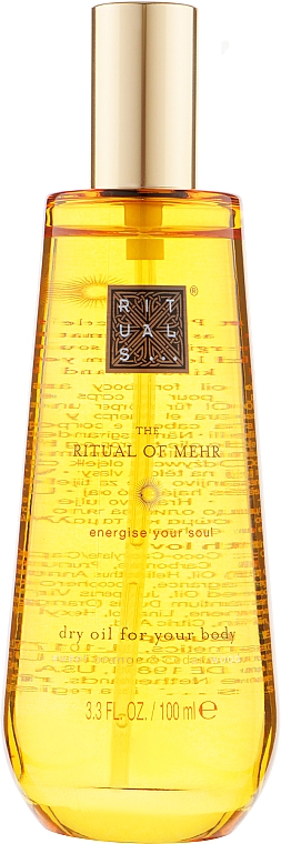Сухое масло для тела и волос - Rituals The Ritual Of Mehr Dry Oil
