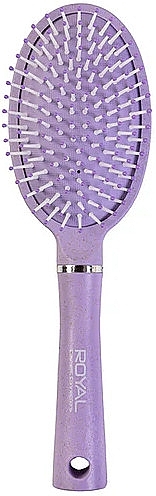 Щітка для волосся - Royal Cosmetics Wheat Straw Cushion Hairbrush Purple — фото N1