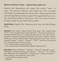 Питательно-восстанавливающий ночной крем - Apeiron Nourishing Regenerating Night Cream — фото N3
