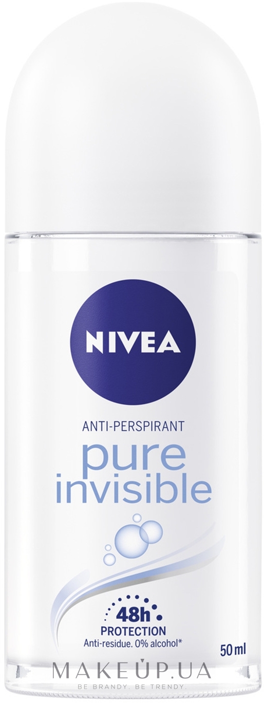 Антиперспірант "Невидимий захист", кульковий - NIVEA Pure Invisible Anti-Perspirant — фото 50ml