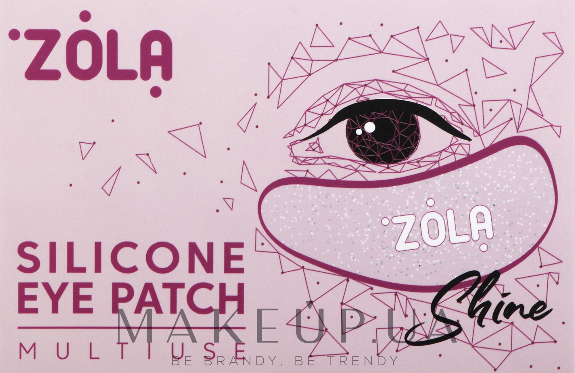 Патчі силіконові багаторазові для очей, рожеві - Zola Silicone Eye Patch Multiuse  — фото 2шт