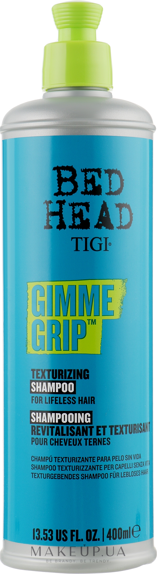 Шампунь для об'єму волосся - Tigi Bed Head Gimme Grip Shampoo Texturizing — фото 400ml