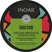Маска для волосся "Олія льону & вітамін Е" - Inoar Doktor Hydration Mask — фото N1