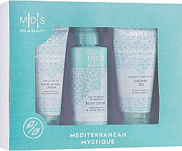 Набір  - Mades Cosmetics Mediterranean Mystique (sh/gel/150ml + b/lot/250ml + hand/nail/cr/100ml) — фото N1