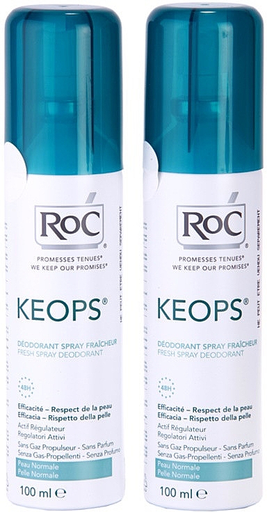 Набір - RoC Keops 48H Fresh Deodorant Spray (2 х deo/100ml) — фото N1
