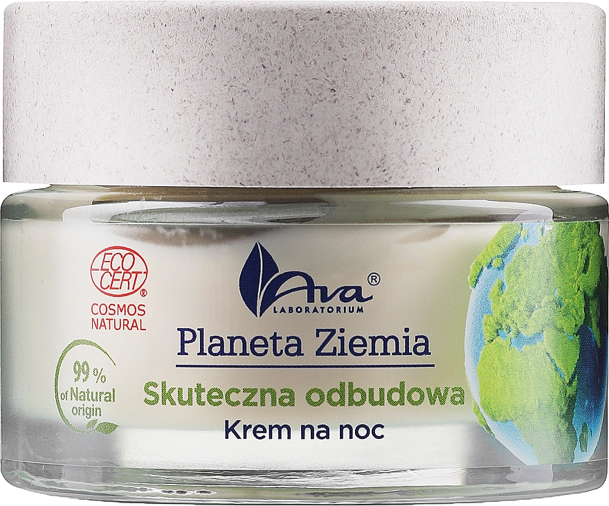 Нічний крем для обличчя "Ефективне відновлення" - Ava Laboratorium Planeta Ziemia Effective Restoration Night Cream