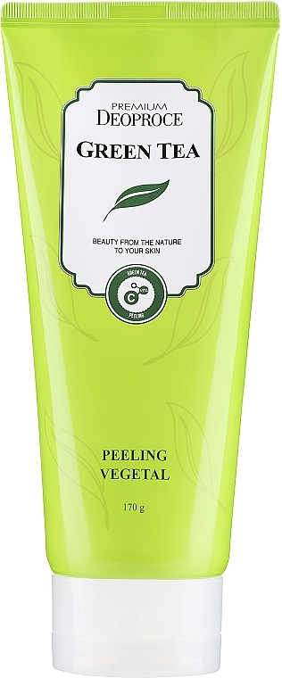 Зволожувальний пілінг для обличчя на основі зеленого чаю - Deoproce Premium Green Tea Peeling Vegetal