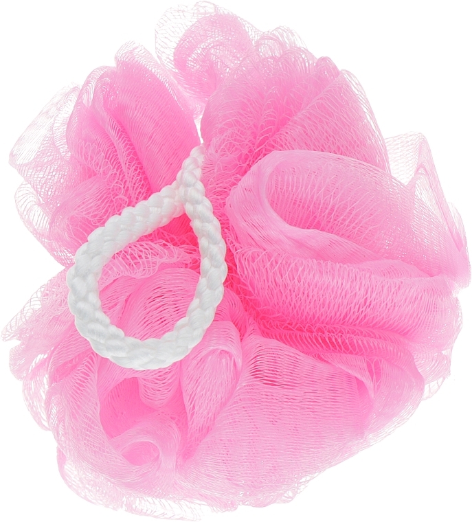 Мочалка для душу, BSS-91, "Бантик", рожева - Beauty LUXURY — фото N1
