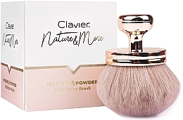 Кисть для нанесения сухого хайлайтера - Clavier Nature And More Pressed And Powder Highlighter Brush — фото N3