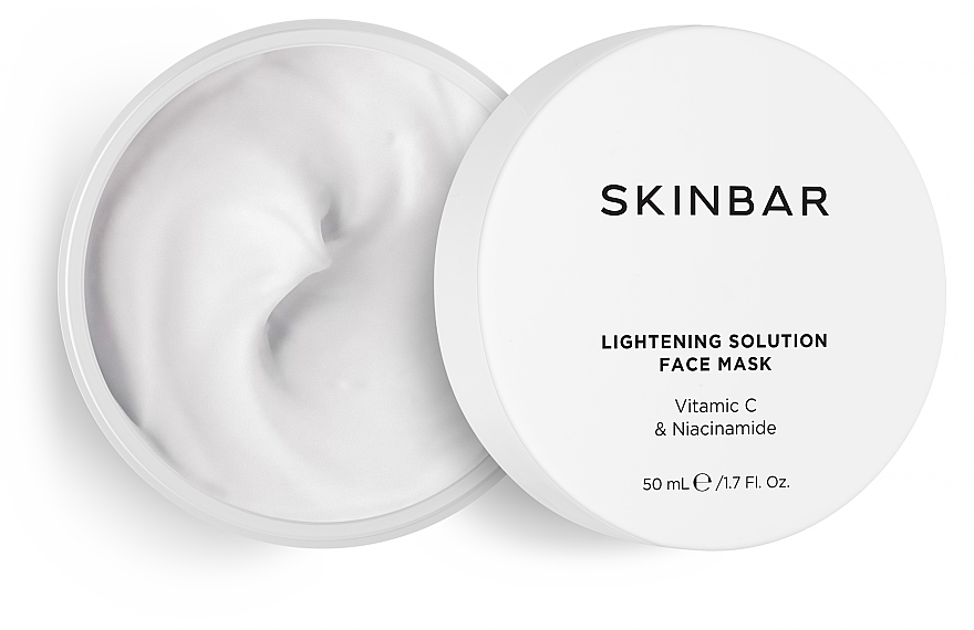 Маска для обличчя освітлювальна з вітаміном С і ніацинамідом - SKINBAR Vitamin C & Niacinamide Face Mask