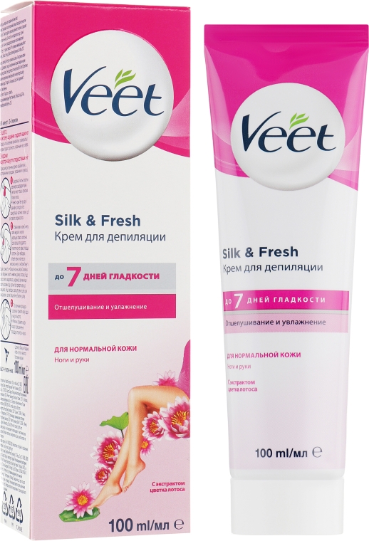 Veet - Крем для депиляции для нормальной кожи с молочком лотоса и экстрактом жасмина: купить по лучшей цене в Украине