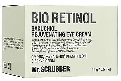 Омолоджувальний крем під очі з бакучіолом -  Mr.Scrubber Bio Retinol — фото N2