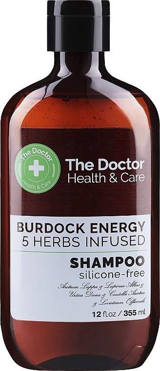 Шампунь "Репейная сила" - The Doctor Health & Care Burdock Energy 5 Herbs Infused Shampoo