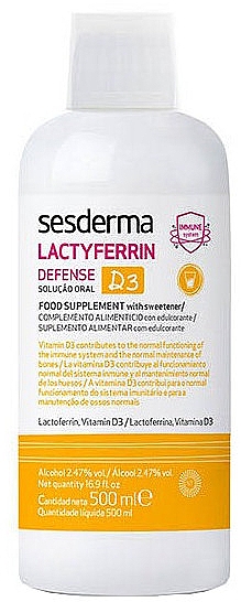 Пищевая добавка - Sesderma Lactyferrin D3 Defense — фото N1