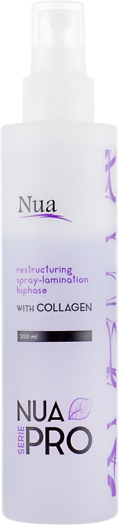 Восстанавливающий спрей-ламинирование двухфазный с коллагеном - Nua Pro Lamination Lifting with Collagen Spray