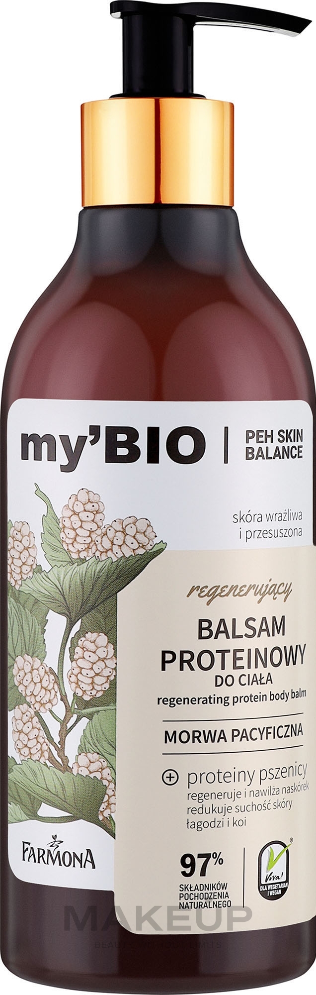 Бальзам для тела "Тихоокеанская шелковица" - Farmona My'bio Regenerating Protein Body Balm Pacific Mulberry — фото 400ml