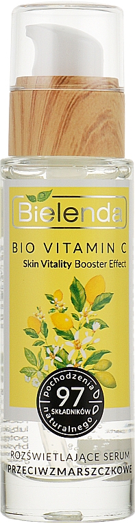 Осветляющая сыворотка для лица против морщин - Bielenda Bio Vitamin C