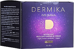 Парфумерія, косметика Нічний крем проти зморщок - Dermika Insomnia Moonlight Rich Anti-Wrinkle Cream 30-40+