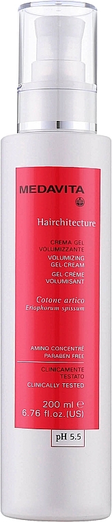Крем-гель для надання об'єму волоссю - Medavita Hairchitecture Volumizing Cream Gel — фото N1