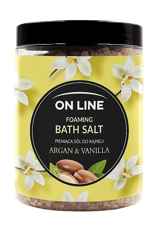 Сіль для ванн "Аргана і ваніль" - On Line Agran & Vanilla Bath Sea Salt — фото N1