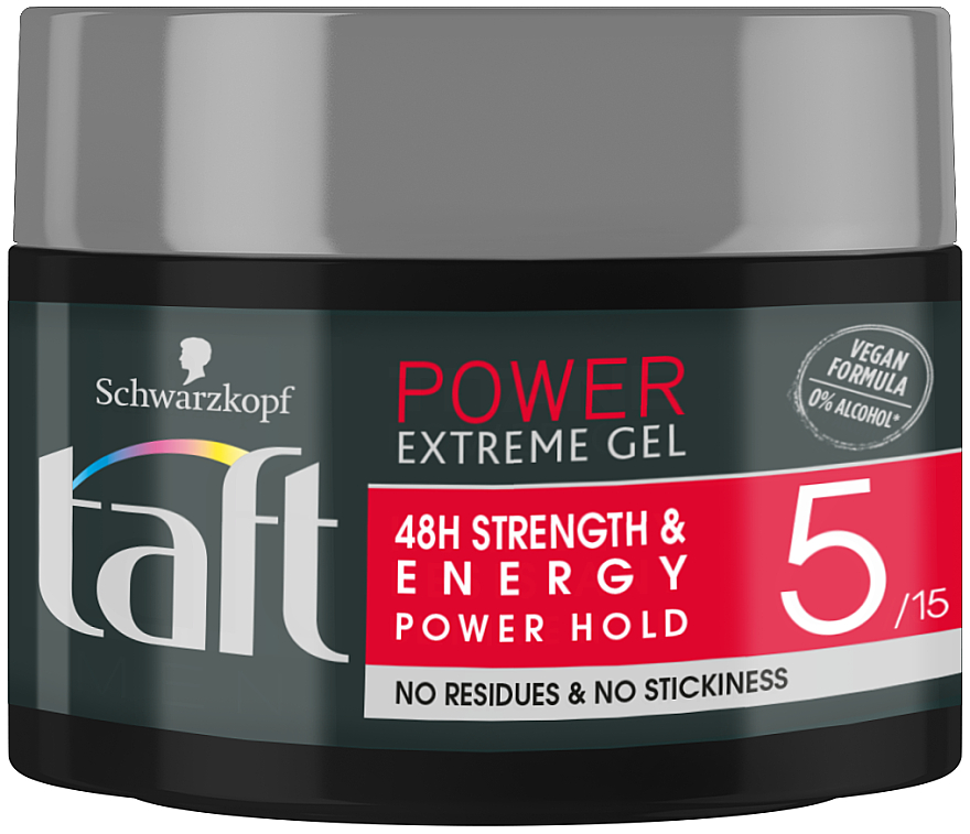 Гель для волосся "Power Extreme",фіксація 5 - Taft