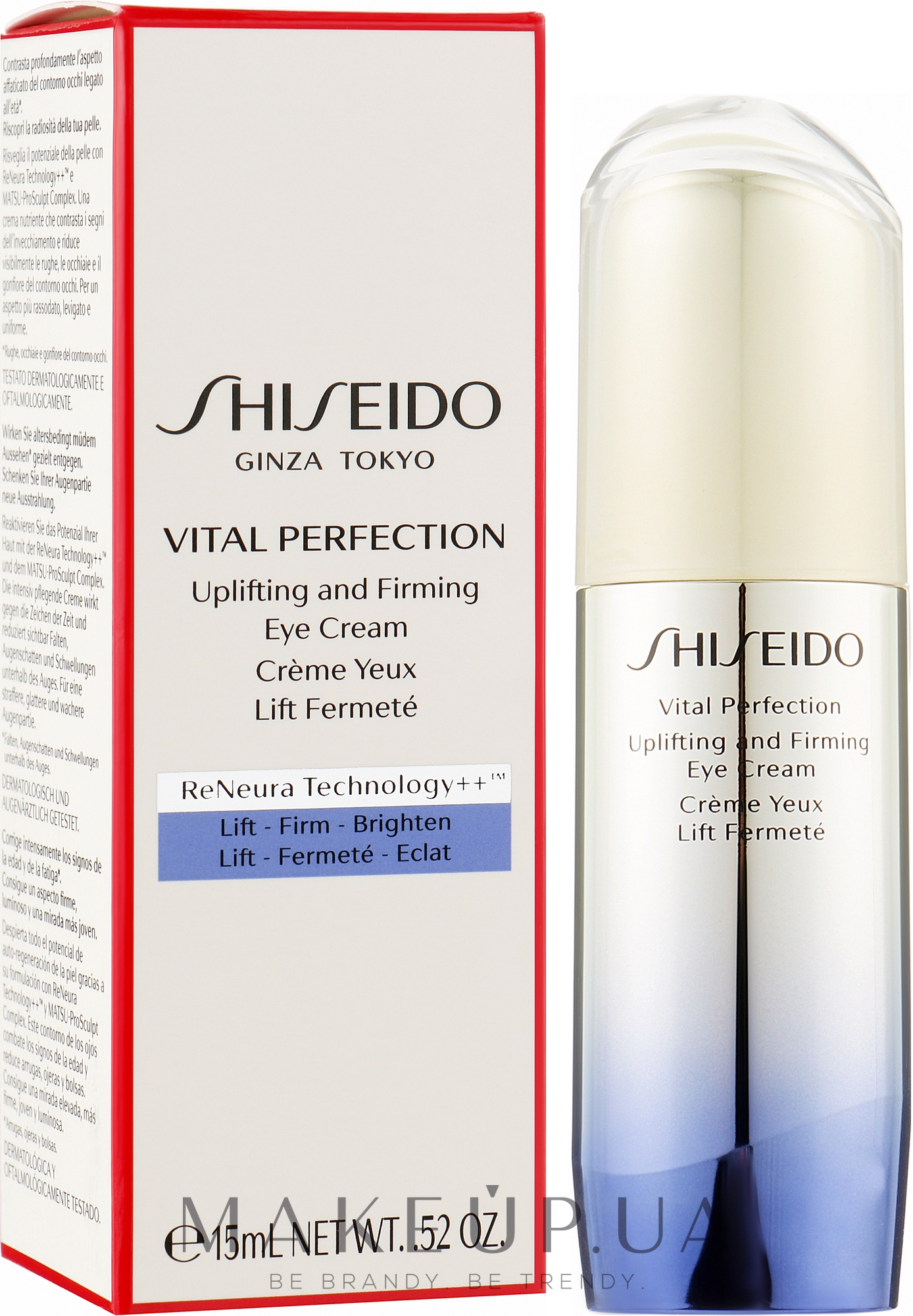 Крем для глаз - Shiseido Vital Perfection Uplifting And Firming Eye Cream — фото 15ml