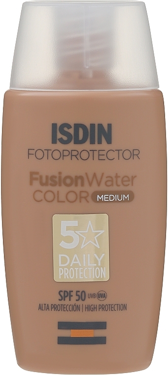 Сонцезахисний засіб для обличчя - Isdin Fotoprotector Fusion Water Color SPF 50+ — фото N1