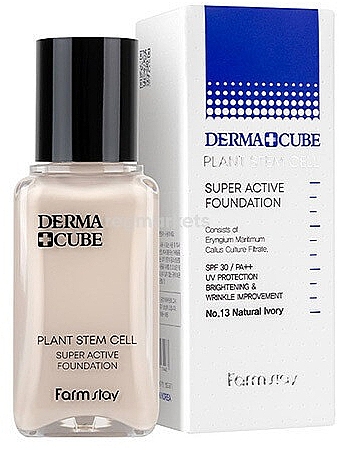 Тональная основа со стволовыми клетками - FarmStay Derma Cube Plant Stem Cell Super Active Foundation — фото N1