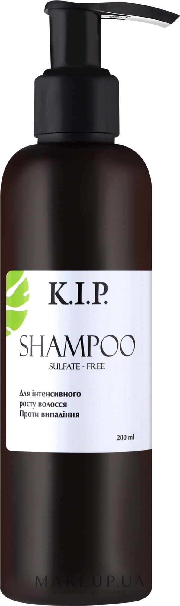Бессульфатный шампунь для интенсивного роста волос - K.I.P. Shampoo — фото 200ml
