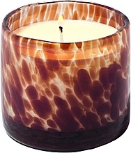Ароматическая свеча в стакане - Paddywax Luxe Hand Blown Bubble Glass Candle Amber Baltic Ember — фото N1