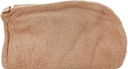 Полотенце-тюрбан для сушки волос, карамель - Cosmo Shop — фото N1